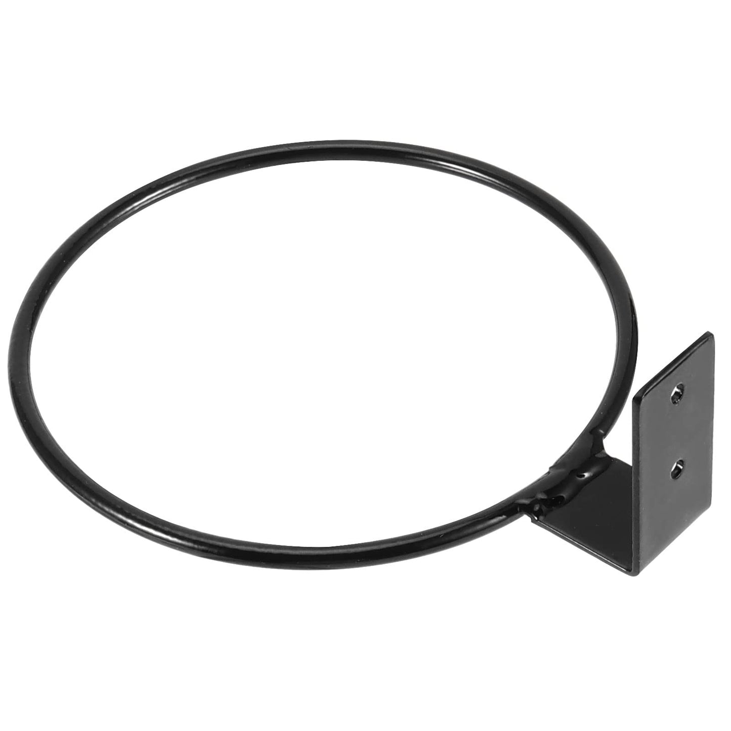 MAHIONG 10 PCS 5 Inches Flower Pot Holder Ring, Wall Mounted Wall Plant Hanger, Collapsible Metal Wall Planter Holder for Indoor and Outdoor Plant Pots, Black