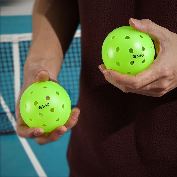 A11N S40 Outdoor Pickleball Balls- USA Pickleball Approved for Tournament Play 6/12Packs