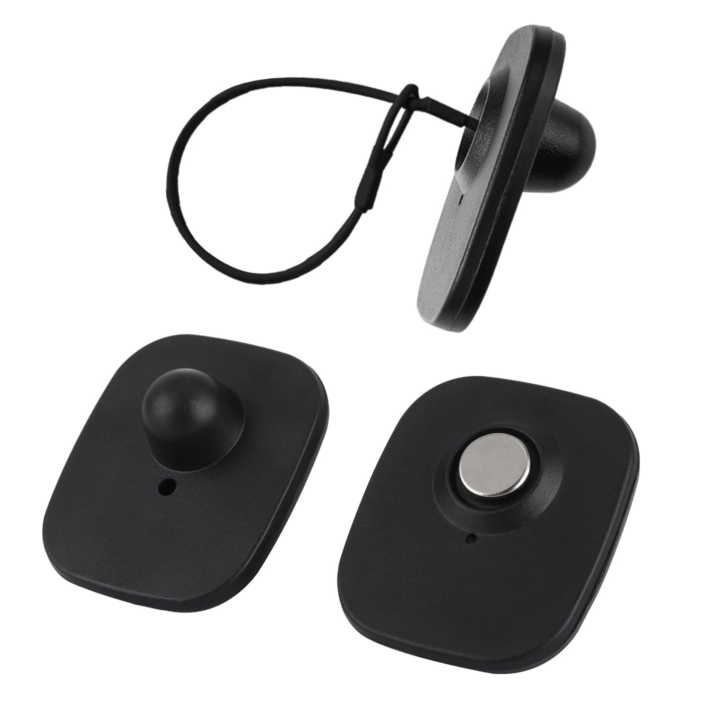 250 Pcs Hard Clothing Security Tags 8.2Mhz RF Frequency, Retail Security Clothes EAS tag with 250 Pins and 100 pcs Lanyards
