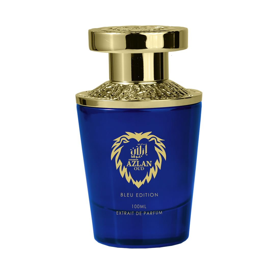 Al Haramain Azlan Oud Bleu - Cologne for Men - Extrait de Parfum - Long Lasting Oud Perfume for Men - Arabian Perfume - Men's Cologne - 100 ml