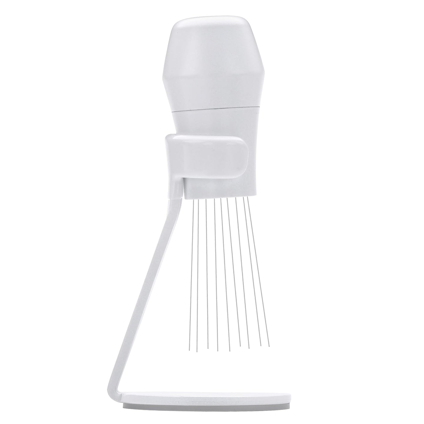 Normcore WDT Tool V3 - Espresso Distribution Tool with Stand - 9 Prong Needle Espresso Stirrer - 0.25mm / 0.3mm Thick Customized Needles - Built-in Magnet Handle with Stand - Non-Stick Coating White
