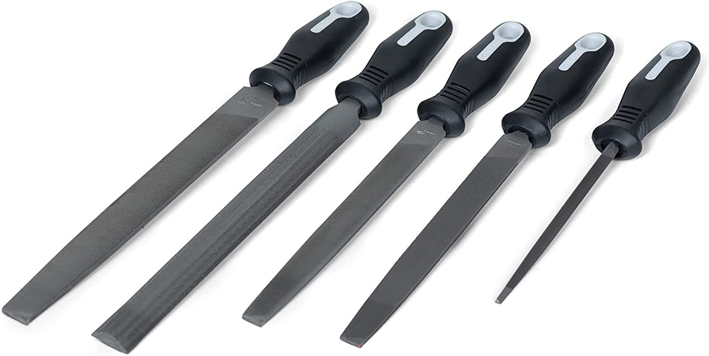 Nicholson Crescent Nicholson 5 Pc General Purpose File Set with Ergonomic Handles - 22040HNNN