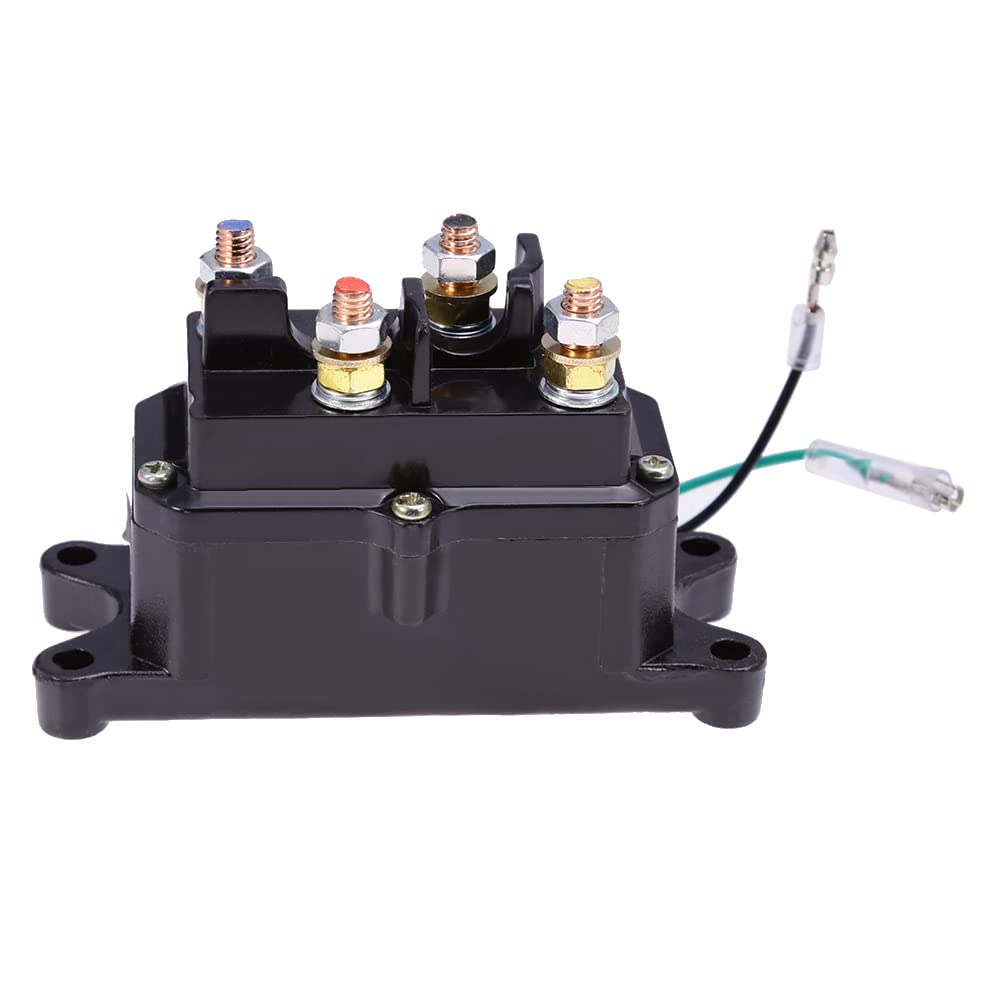 Anxingo 12V 250A ATV Winch Solenoid Relay Contactor for WARN A2000 A2500 U2500 RT15 RT25 RT30 XT15 XT25 XT30 RT40 XT40 for KFI ST17 S2000 A2500 A3000 U4500 SE25 SE35 SE45 63070 62135