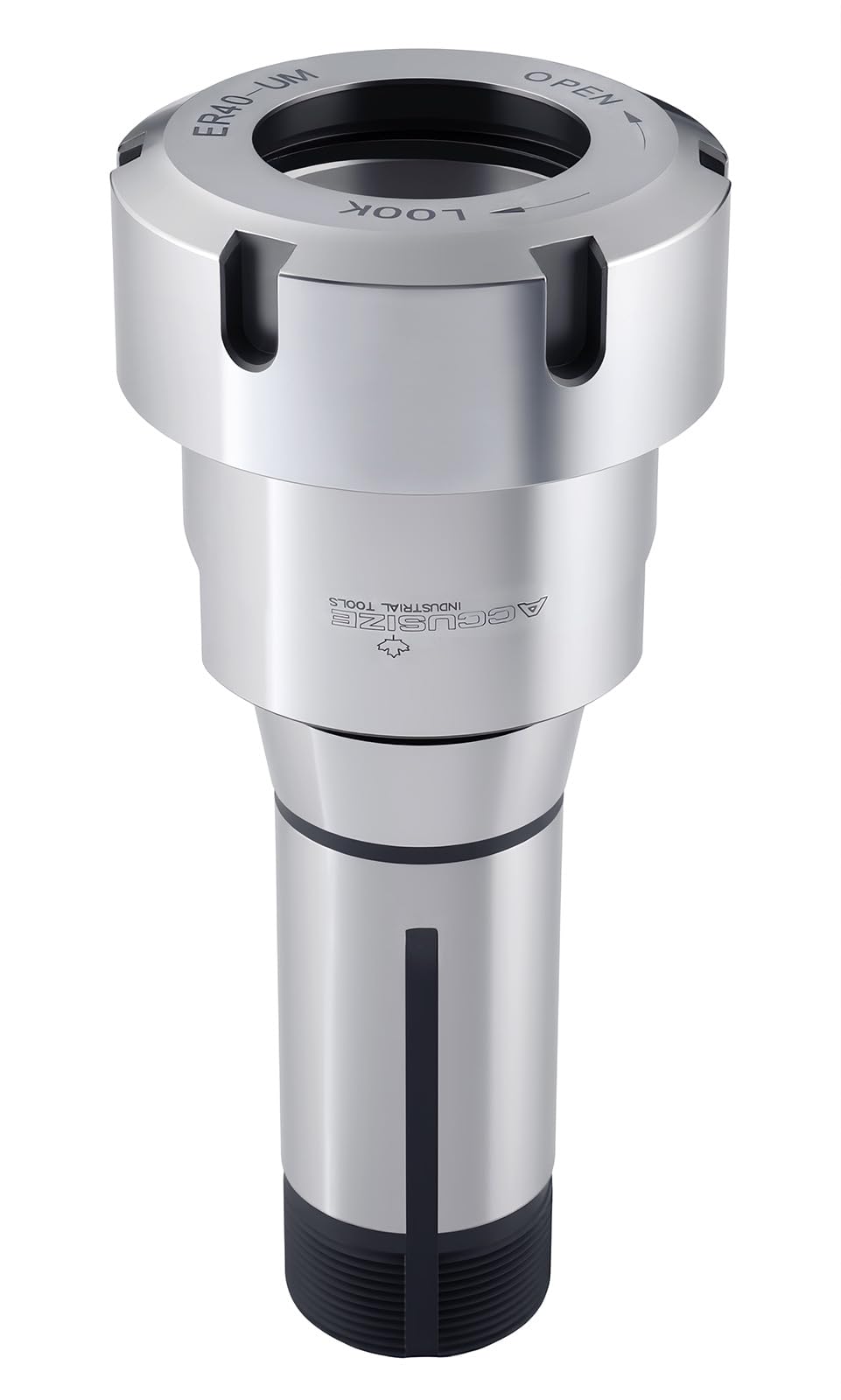 Accusize Industrial Tools 5C Shank ER40 Collet Chuck, 1.238''-20UNF External, 1.041''-24UNF Internal Thread, Max TIR 0.0002'', 0223-0246