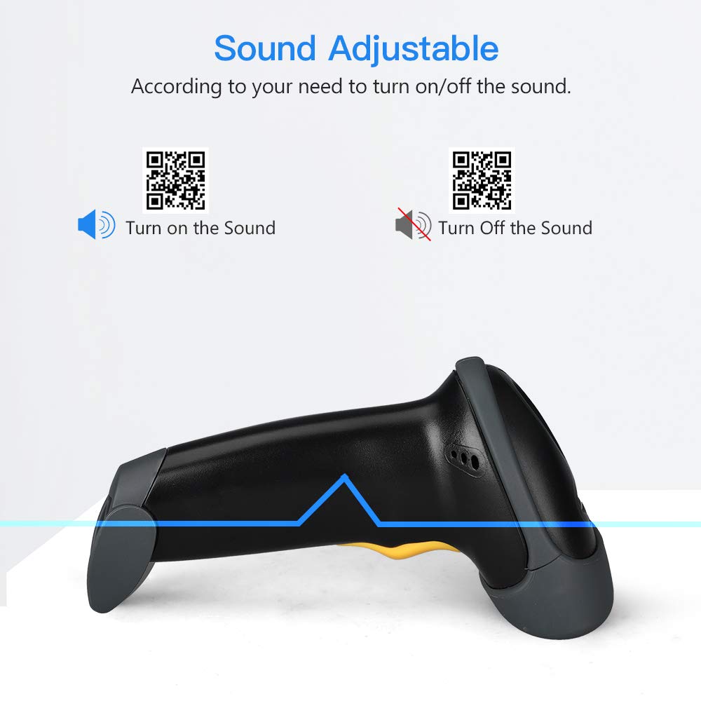 Eyoyo Handheld USB 2D Barcode Scanner, Wired Automatic QR Code Scanner PDF417 Data Matrix Bar Code Reader with Long USB Cable for Mobile Payment, Library Book Convenience Store, Supermarket, Warehouse