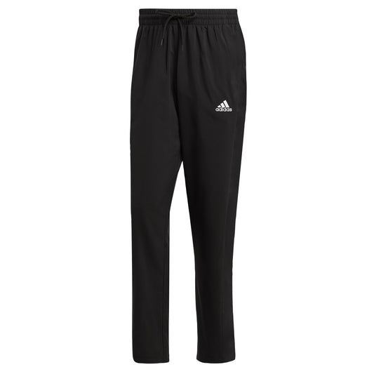 adidas Men's Essentials Stanford Open Hem Embroidered Small Logo Track Pants, Black, Small