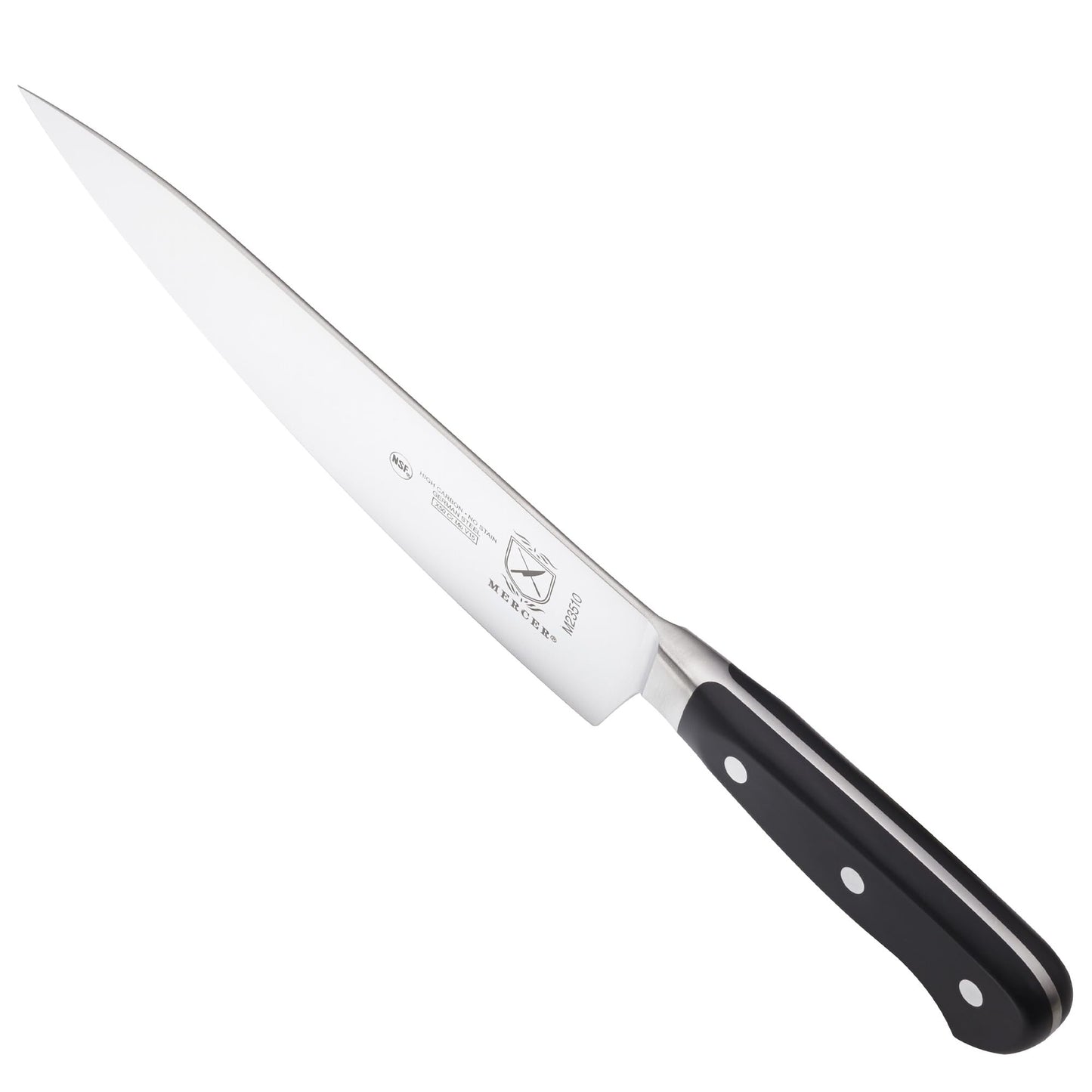 Mercer Culinary 8-Inch Forged Riveted Chef's Knife, Black