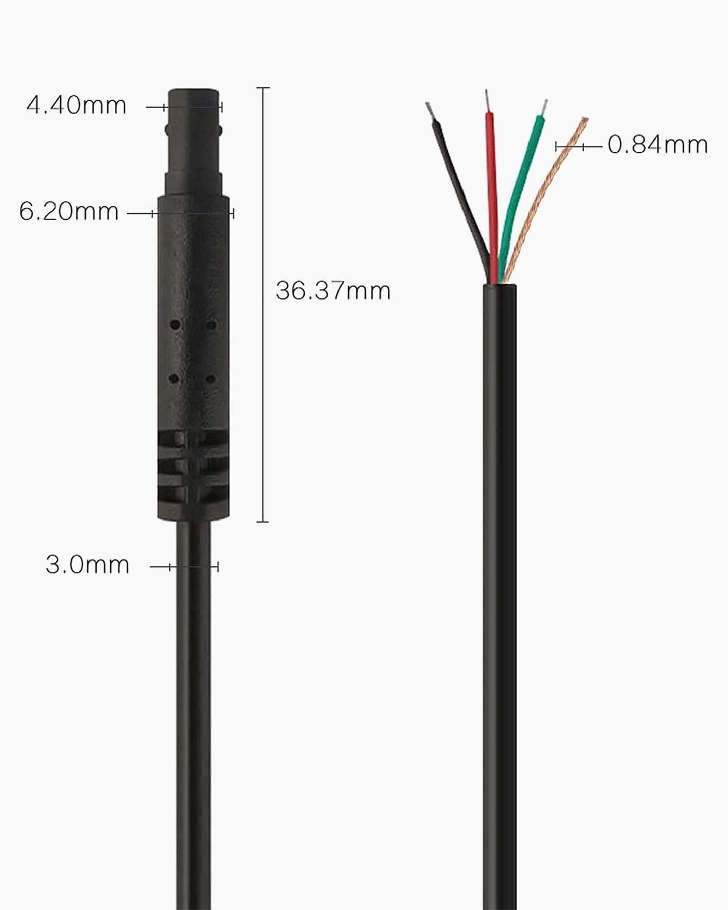 WOLFBOX 50Feet Rear Camera Longer Replacement Cable for i17 / i07 / G840S / G840H / G930 / G850 / G900 / G850PRO Mirror Dash Cam