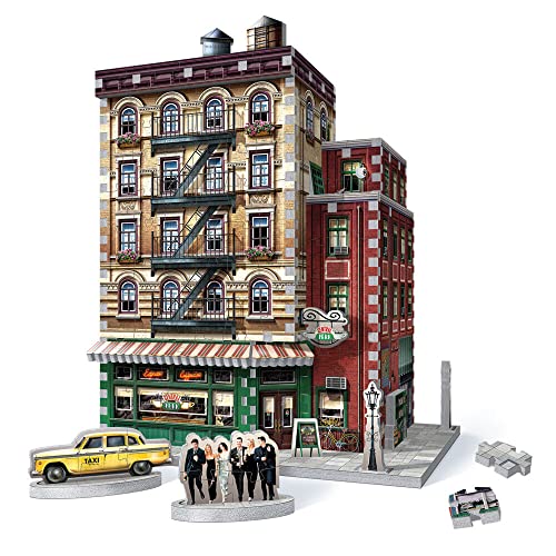 Wrebbit3D Friends 3D Puzzle Model of Central Perk | 440 Real Jigsaw Puzzle Pieces | Build The Iconic Cafe from The Hit TV Series