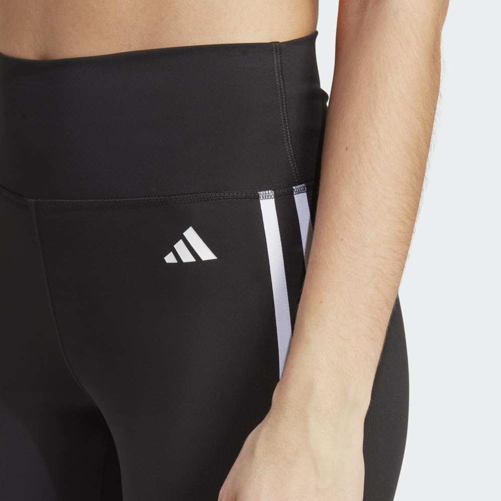 adidas Womens ADIDAS Training Essentials 3-Stripes HIGH Waisted 3/4 Black XS