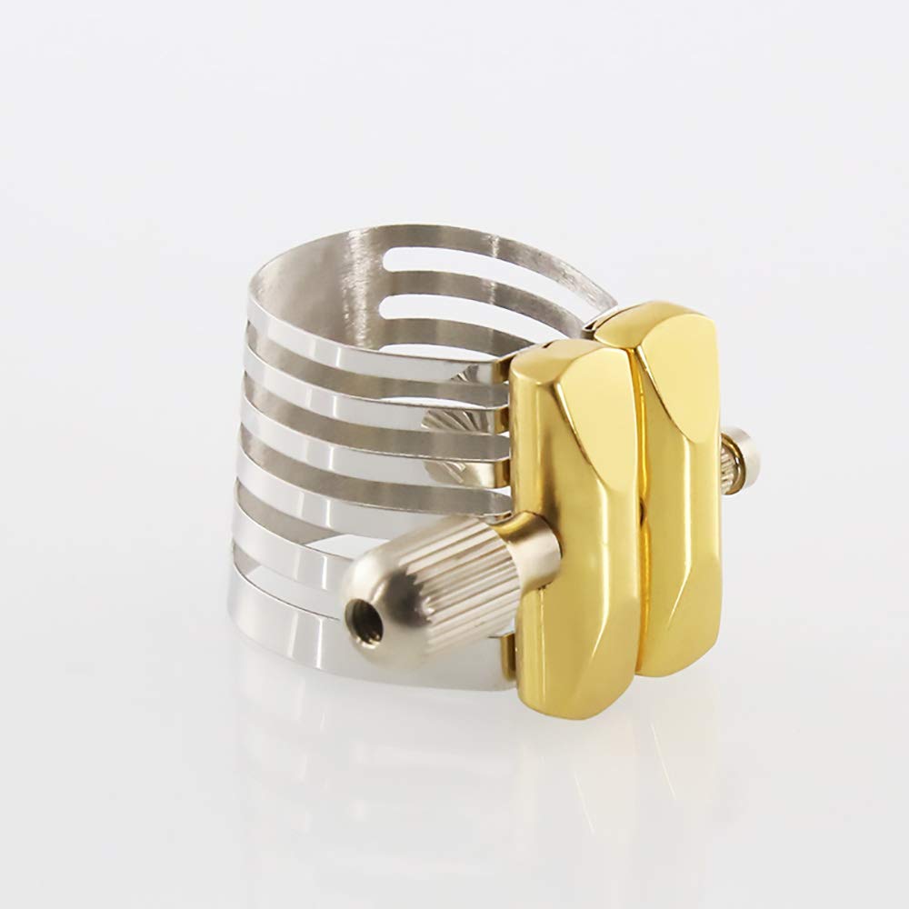 Stainless Steel Ligature Silver Plated for Bb Clarinet/Alto Saxophone Sax