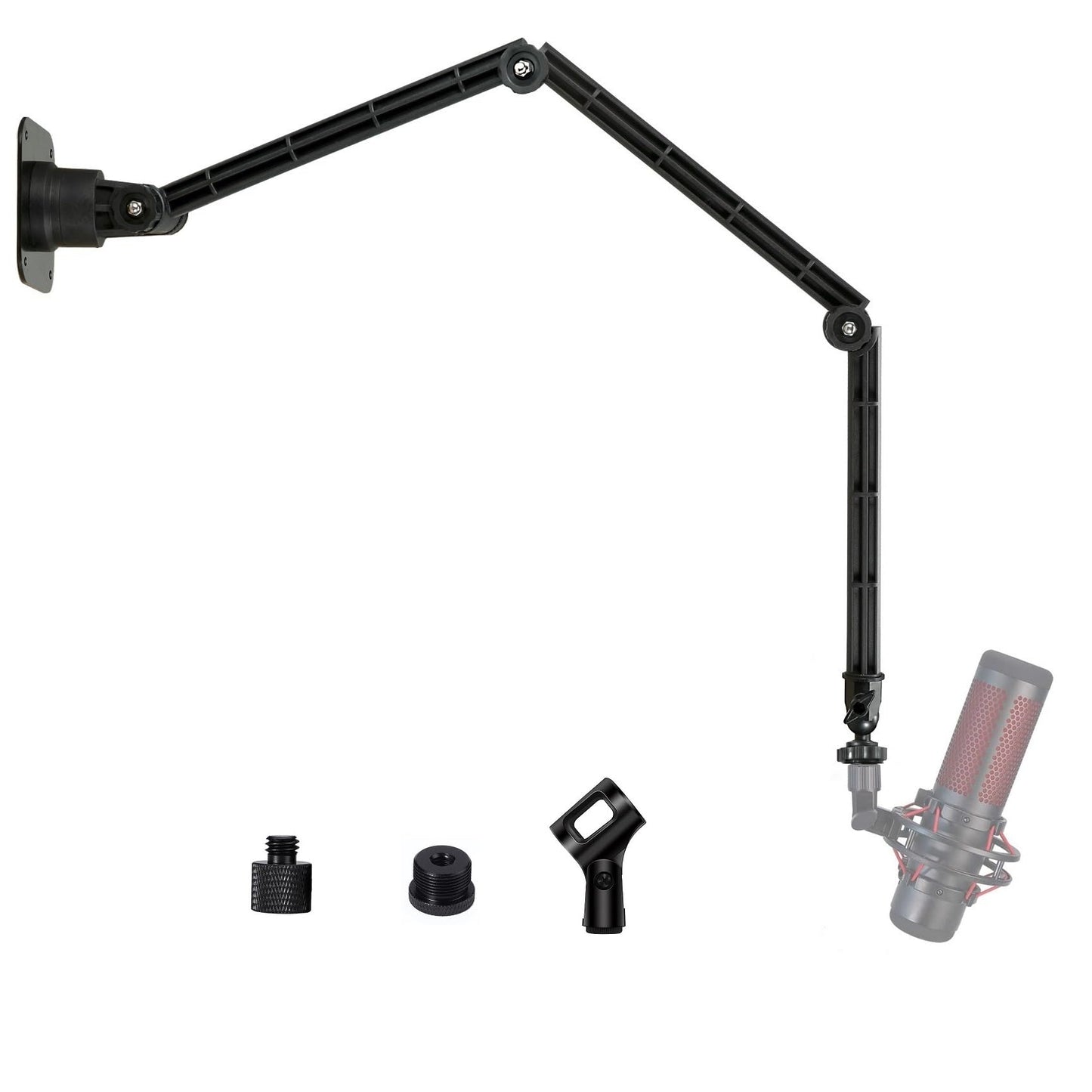 QuadCast Microphone Wall/Ceiling Mount Holder compatible with HyperX QuadCast S RGB,Quadcast,Duocast, SoloCast Mic and USB Condenser Gaming Microphones
