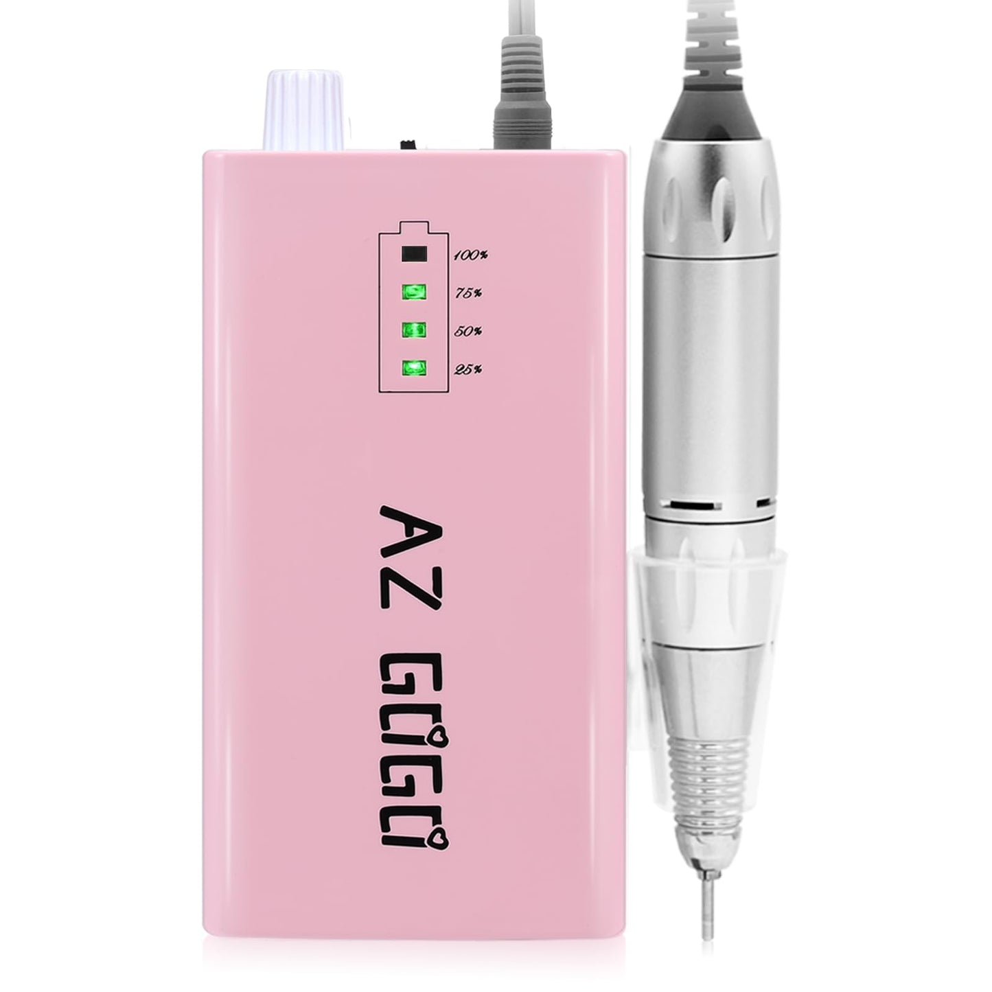 AZ GOGO Handpiece for TP283 Nail Drill Machine Part, 30000 rpm Portable Electric Nail Drill Machine for Acrylic Nails (Need Portable Charger)