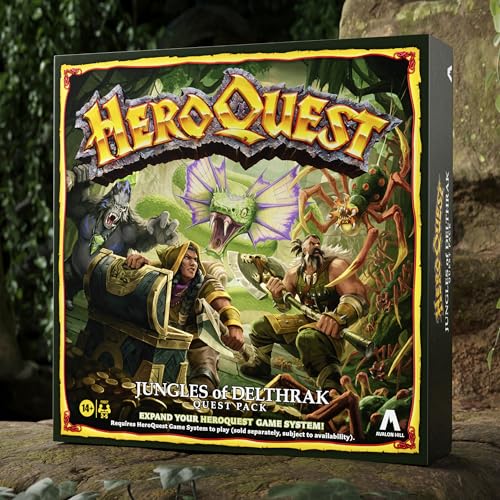 Avalon Hill HeroQuest Jungles of Delthrak Quest Pack | Roleplaying Games | Ages 14+ | 2 to 5 Players | Requires HeroQuest Game System to Play (English)