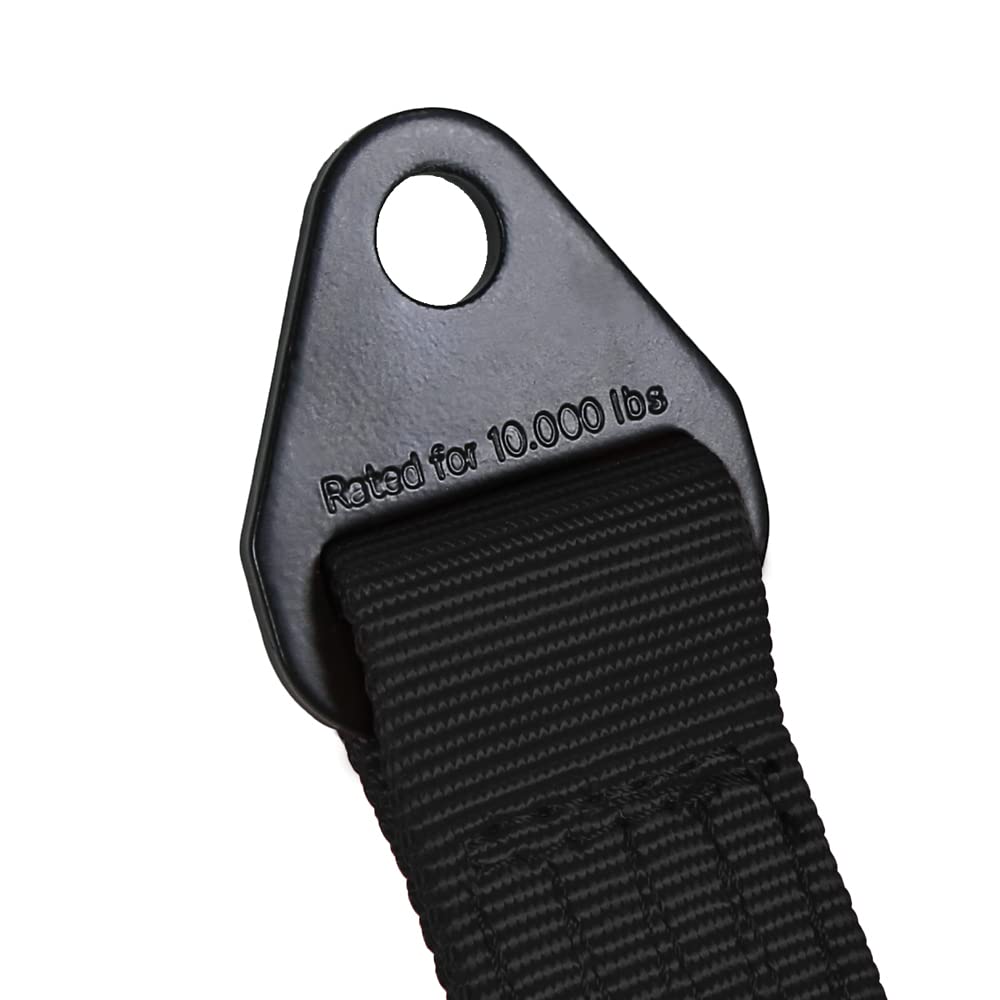 KYOSTAR 21 Inch Limit Strap, Premium Quad Wrap Limit Strap Car Hauler Axle Straps Rated for 10,000 Lb (Black, 2 Pack)