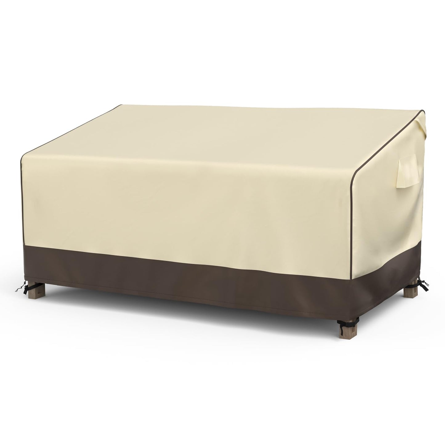 MR. COVER Outdoor Couch Covers Waterproof, Patio Furniture Covers for 3 Seat Sofa, Fits up to 80" W x 38" D x 35" H, Moisture-Proof & UV Protection, Brown & Khaki