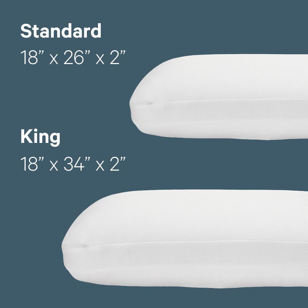 Casper Sleep, King Essential Cooling Foam Pillow, White