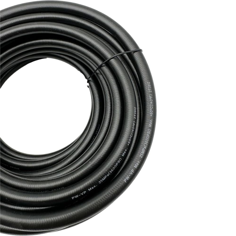 WXNANY High Pressure Washer Hose Braided 25ft Hose Tubing Braid Reinforced 3600 PSI M22-14mm Fittings