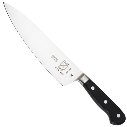 Mercer Culinary 8-Inch Forged Riveted Chef's Knife, Black