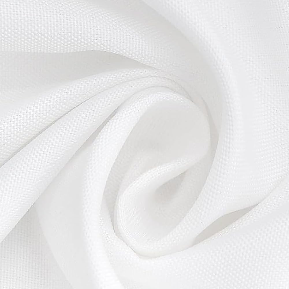 FINDYOU 6 Pack White Rectangular Tablecloths, 60 x 102 Inch, Stain & Wrinkle Resistant Polyester, Perfect for 6FT Tables, Parties, Wedding, Dining