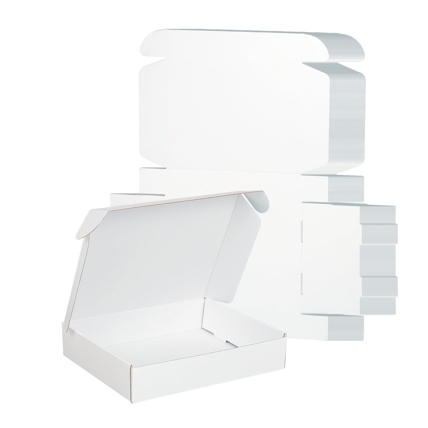 10x8x2 Inch White Shipping Boxes 40 Pack, Mailer Boxes for Packaging Small Business Supplies, Cardboard Boxes for Packaging, Packing Gift Boxes