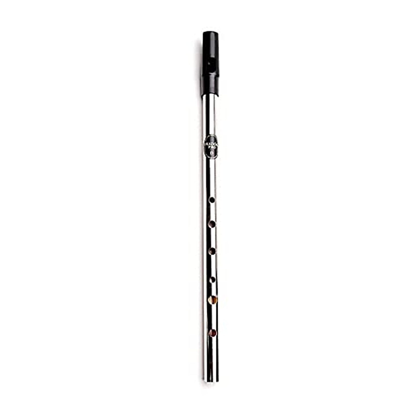 Feadóg Brass Traditional Irish Nickel Pro Tin Whistle in the Key of D with Tutor Book