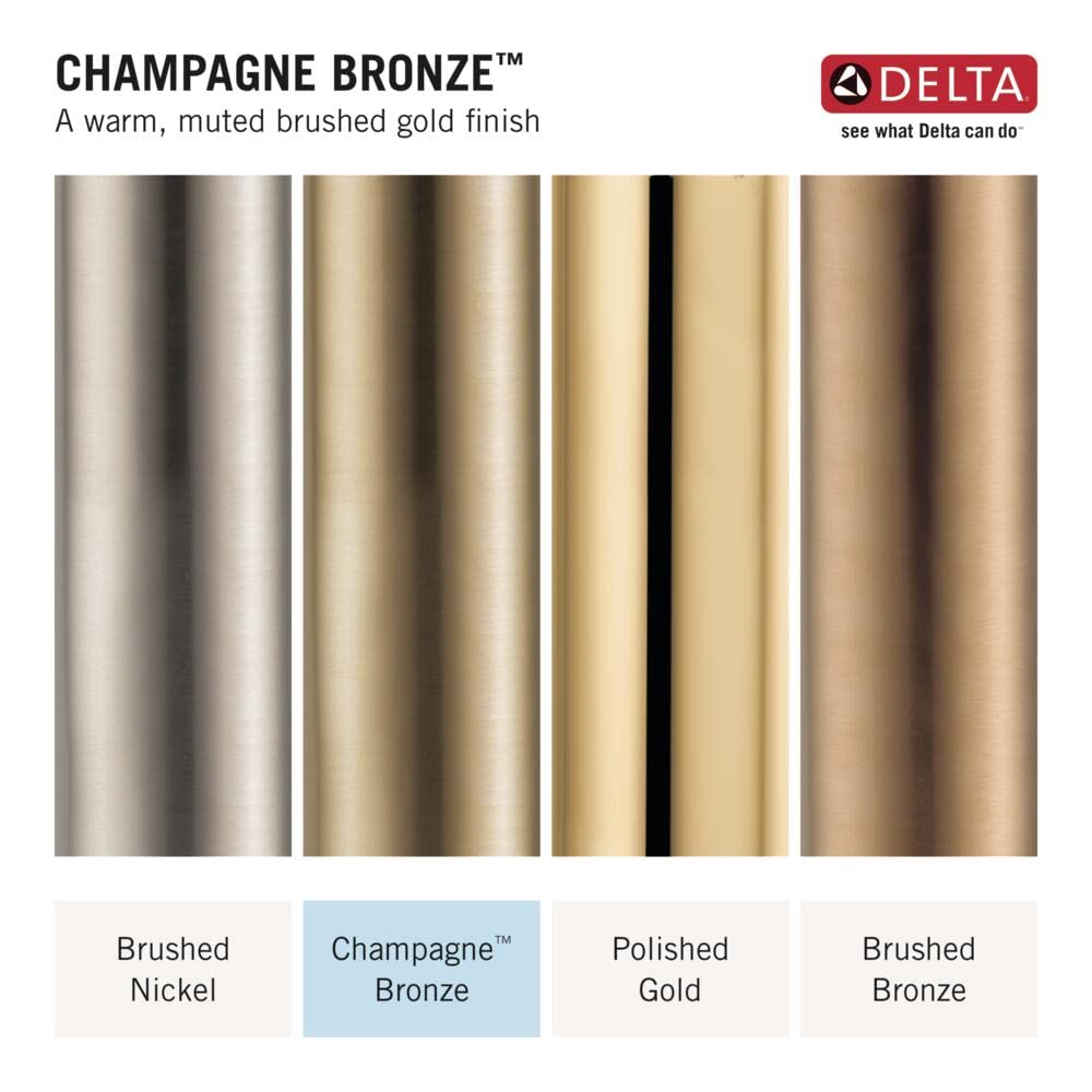 DELTA FAUCET 72030-CZ Disposal and Flange Stopper, Kitchen, Champagne Bronze, 4.50 x 4.50 x 4.50 inches
