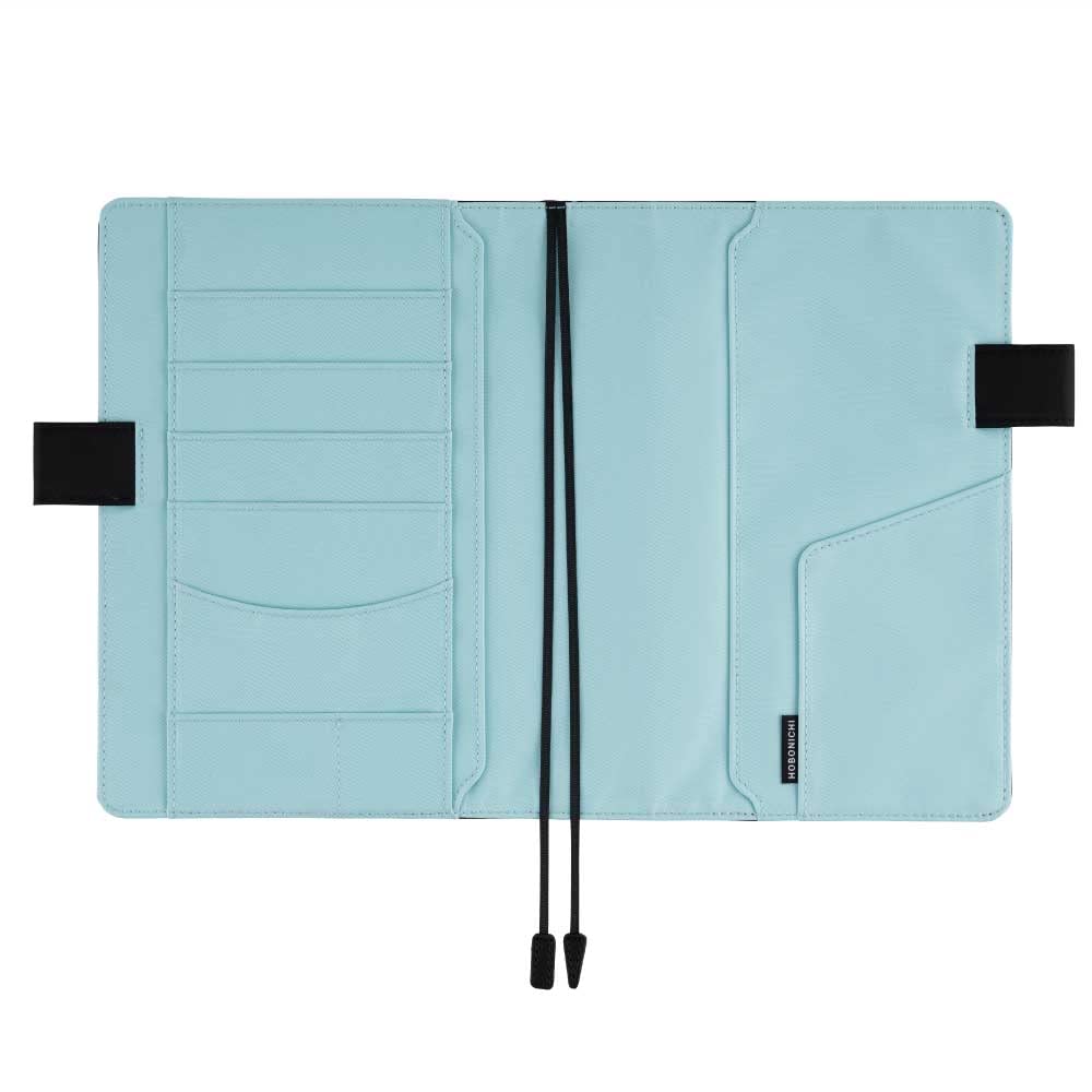 Hobonichi Notebook Cousin (A5) Notebook Cover Color/Black x Clear Blue