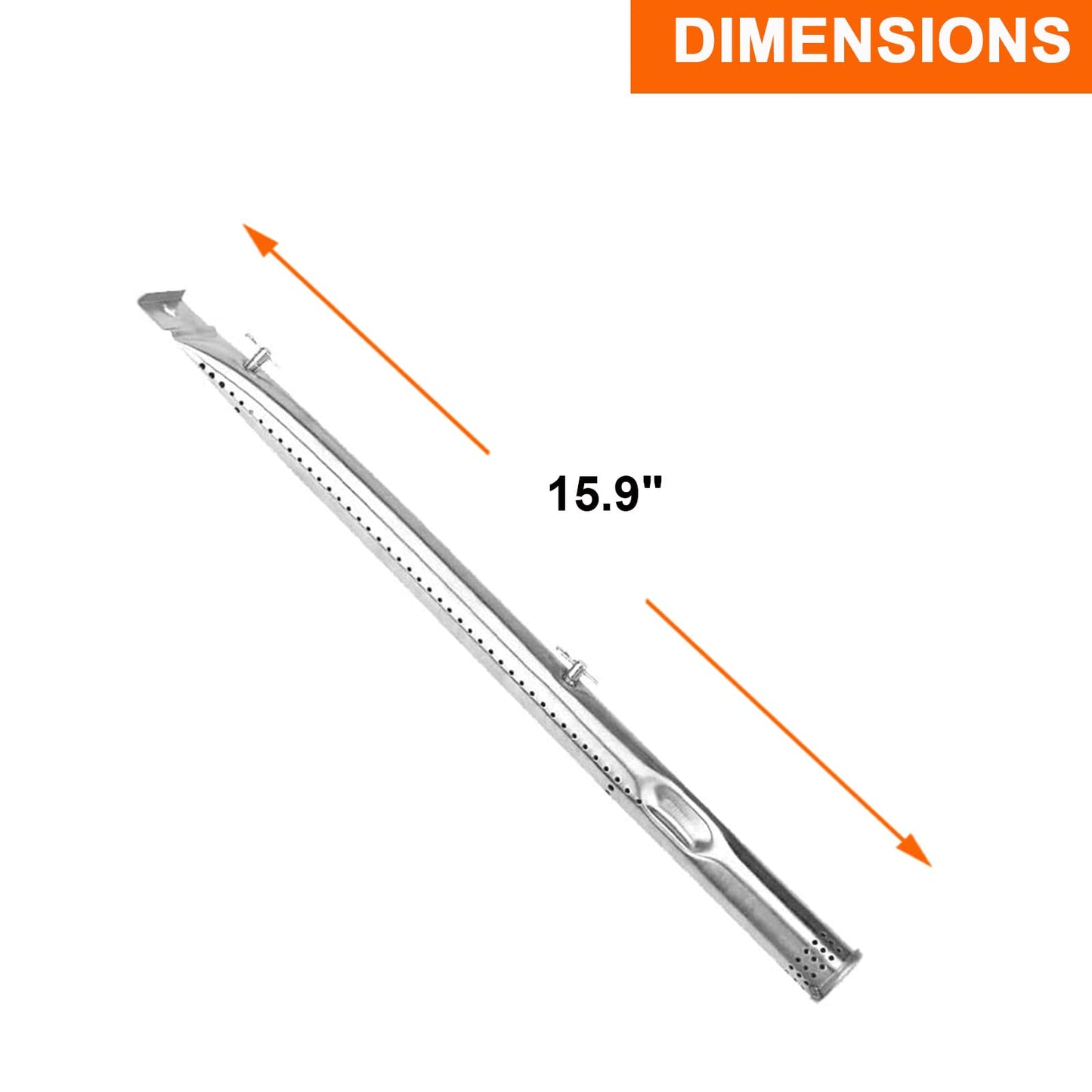 BBQ Future Replacement Parts for Master Chef G45308 G45323 G45308 G45311 G45306, G45309 45307 Gas Grill, BBQ Heat Shields Heat Plates Grill Burner Crossover Tubes, 4 Set