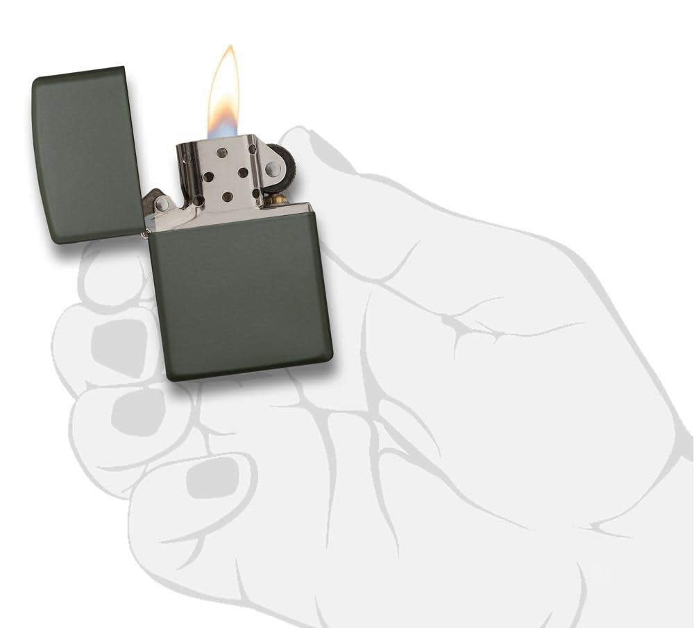 Zippo 221 Classic Matte Green Lighter, Multicolor, One Size