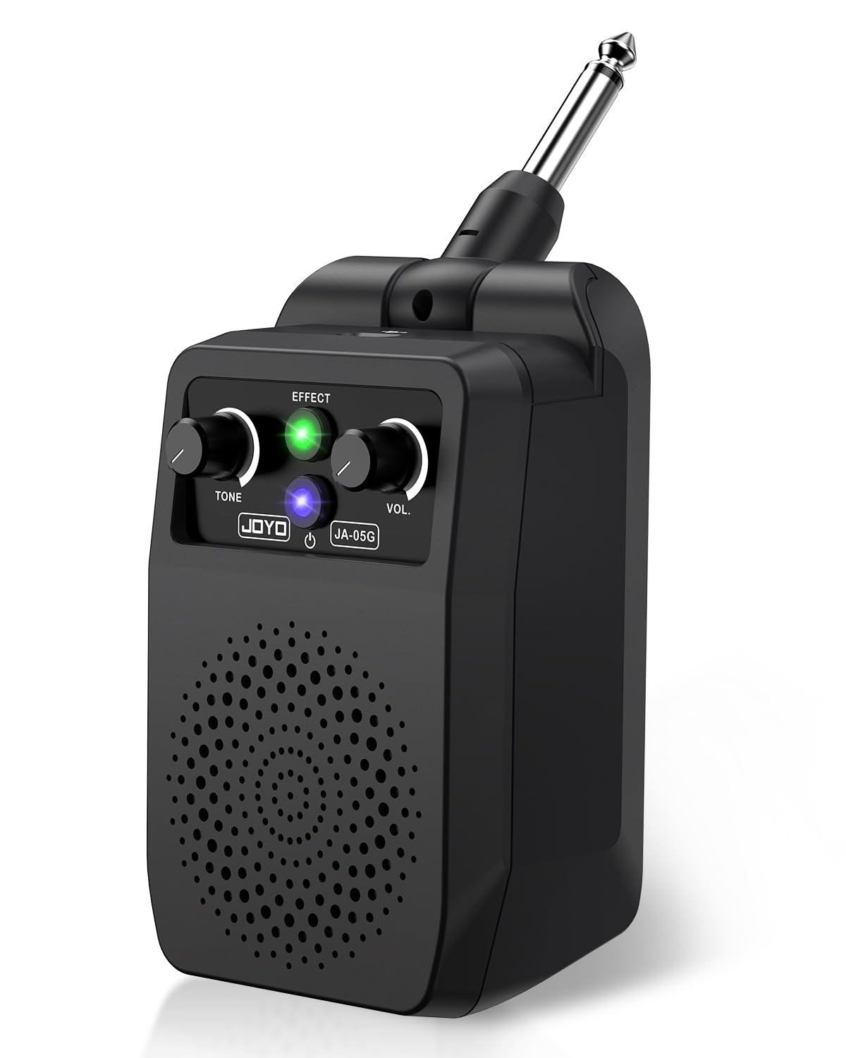 JOYO Mini Electric Guitar Amp 5W Rechargeable Guitar Amplifier Portable Bluetooth Practice Amp with 4 Effects, Black (JA-05G)