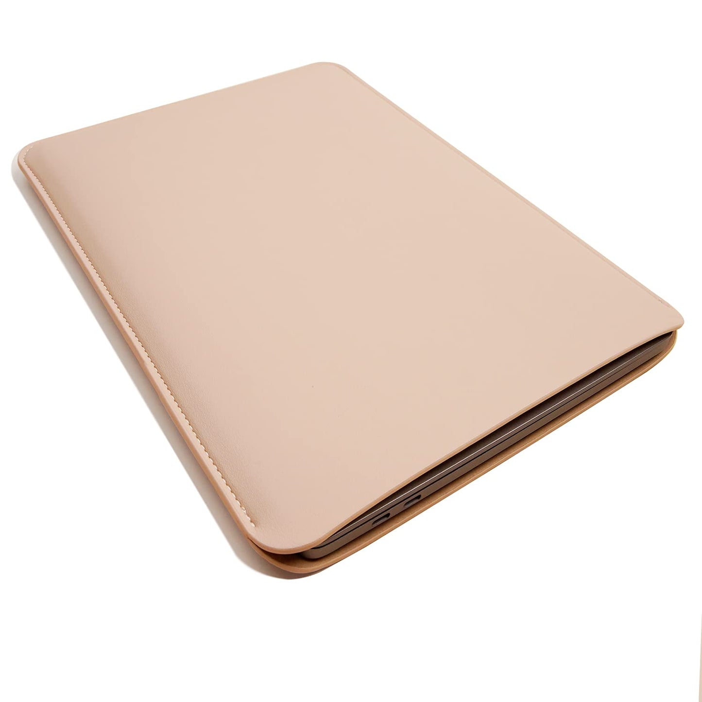Benfan Laptop Sleeve 15.3 Inch Compatible with 2024 New 15 MacBook Air A3114 A2941 Color Beige