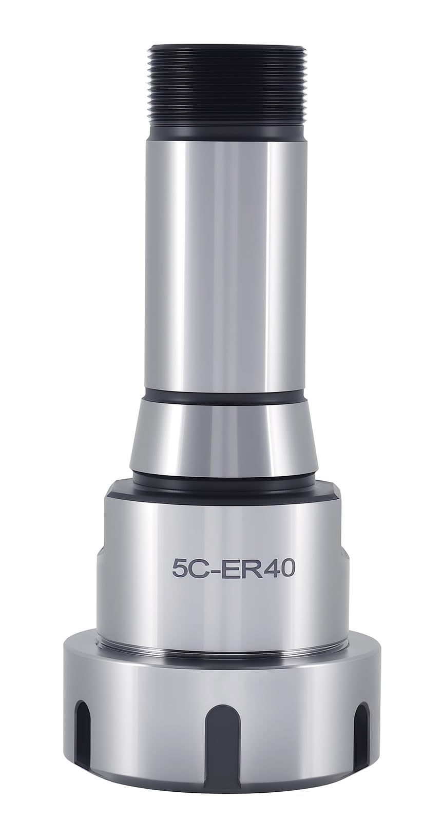 Accusize Industrial Tools 5C Shank ER40 Collet Chuck, 1.238''-20UNF External, 1.041''-24UNF Internal Thread, Max TIR 0.0002'', 0223-0246