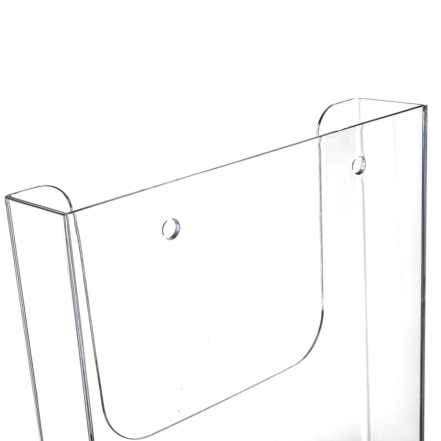 Suwimut 3 Pack Acrylic Brochure Holder, 8.5 x 11 Inch Brochure Holder Wall Mount, Clear Literature Organizer Pamphlet Flyer Display Plastic Magazine Holders for Wall