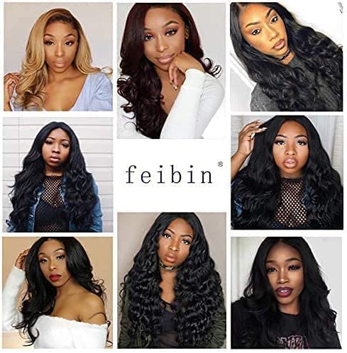 10A Body Wave Human Hair 3 Bundles Brazilian Virgin Human Hair Extensions 100% Unprocessed Hair Weave for Black Women Natural Color 18 20 22 Inch