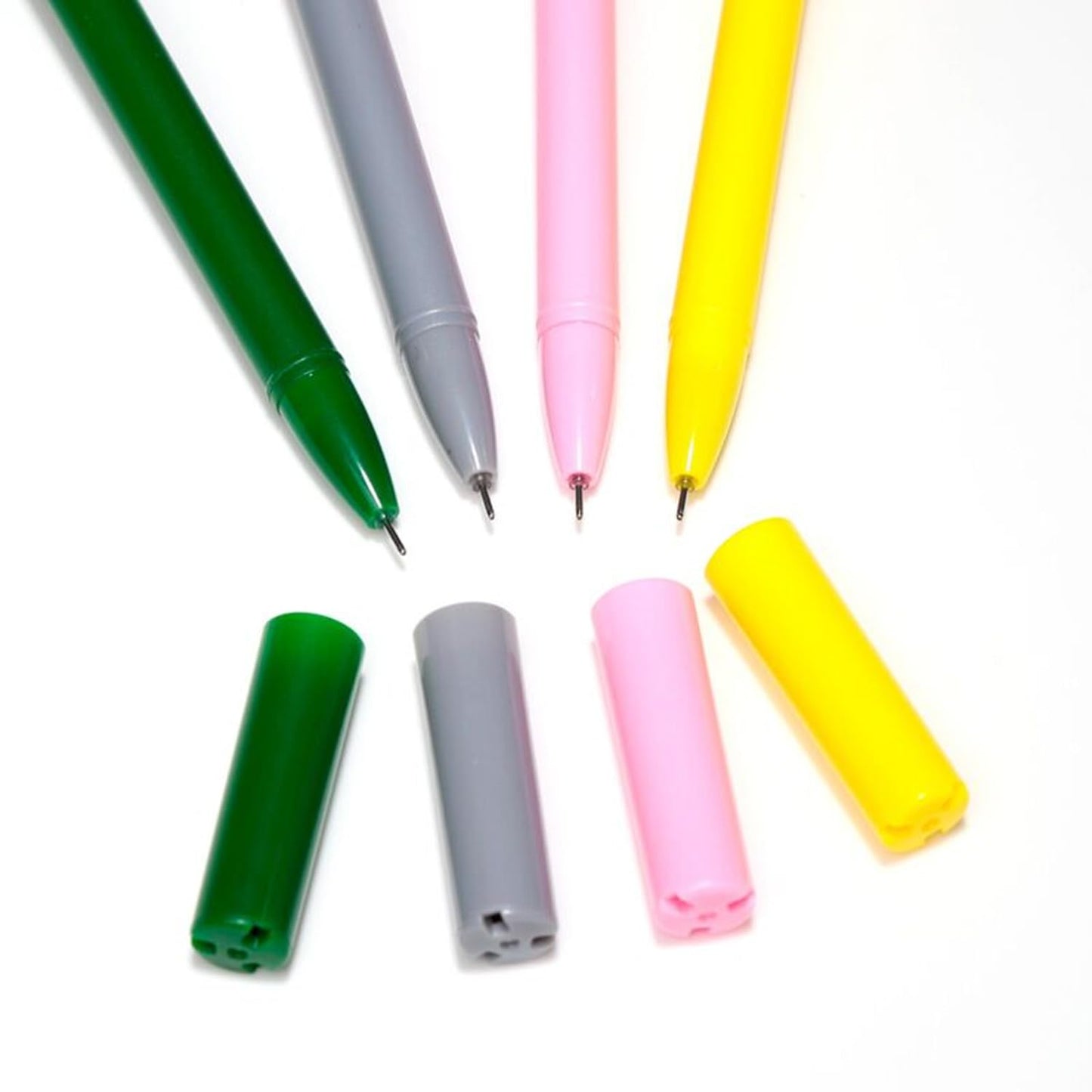 Puckator Minecraft Fine Tip Pen with Silicone Topper 8 Piece Set - Pen Stationary Set - Cool Fancy Pack of Pens Black For Office Writing College - Uni Essentials - Back to School Supplies - Non Smudge