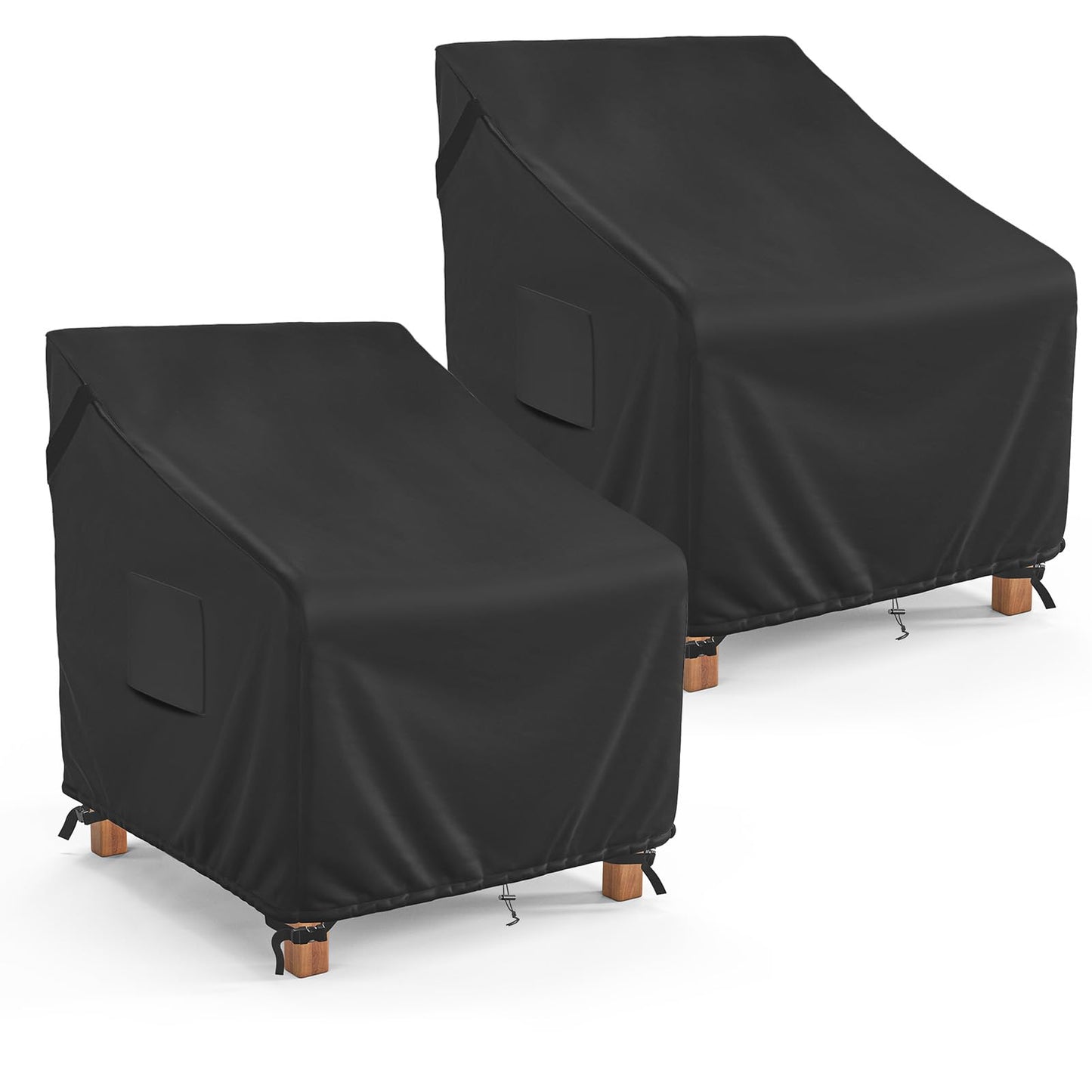 MR. COVER Patio Chair Covers Waterproof, Outdoor Furniture Covers for Rocking & Adirondack Chairs, Fits up to 32" W x 37" D x 36" H, Moisture-Proof & Rip-Resistant, 2 Pack