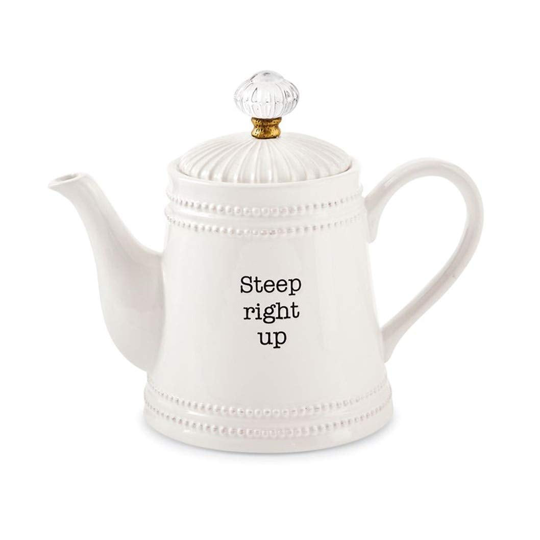Mud Pie Door Knob Teapot Set of 2