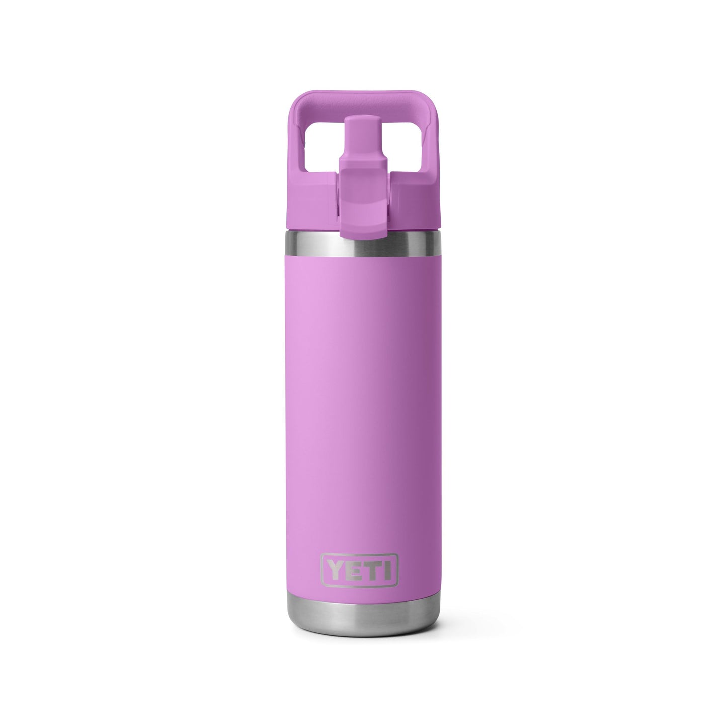 YETI Rambler 18 oz Bottle, Vacuum Insulated, Stainless Steel with Color Matching Straw Cap, Desert Bloom