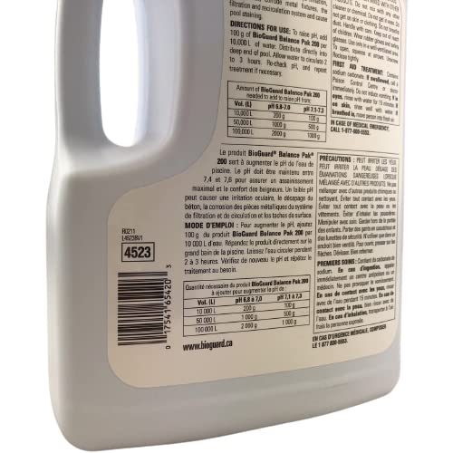 BioGuard Balance Pak 200 (3.25kg) to Raise pH (SKU 4523)