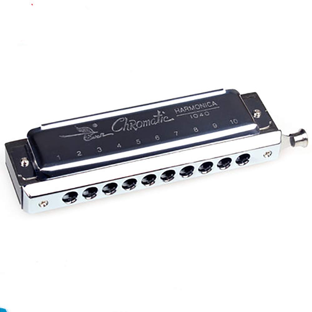 Swan SW1040 10 Hole 40 Tone C Key Chromatic Harmonica Adult Students Beginners Entry Professional Playing Variable Tone Instrument