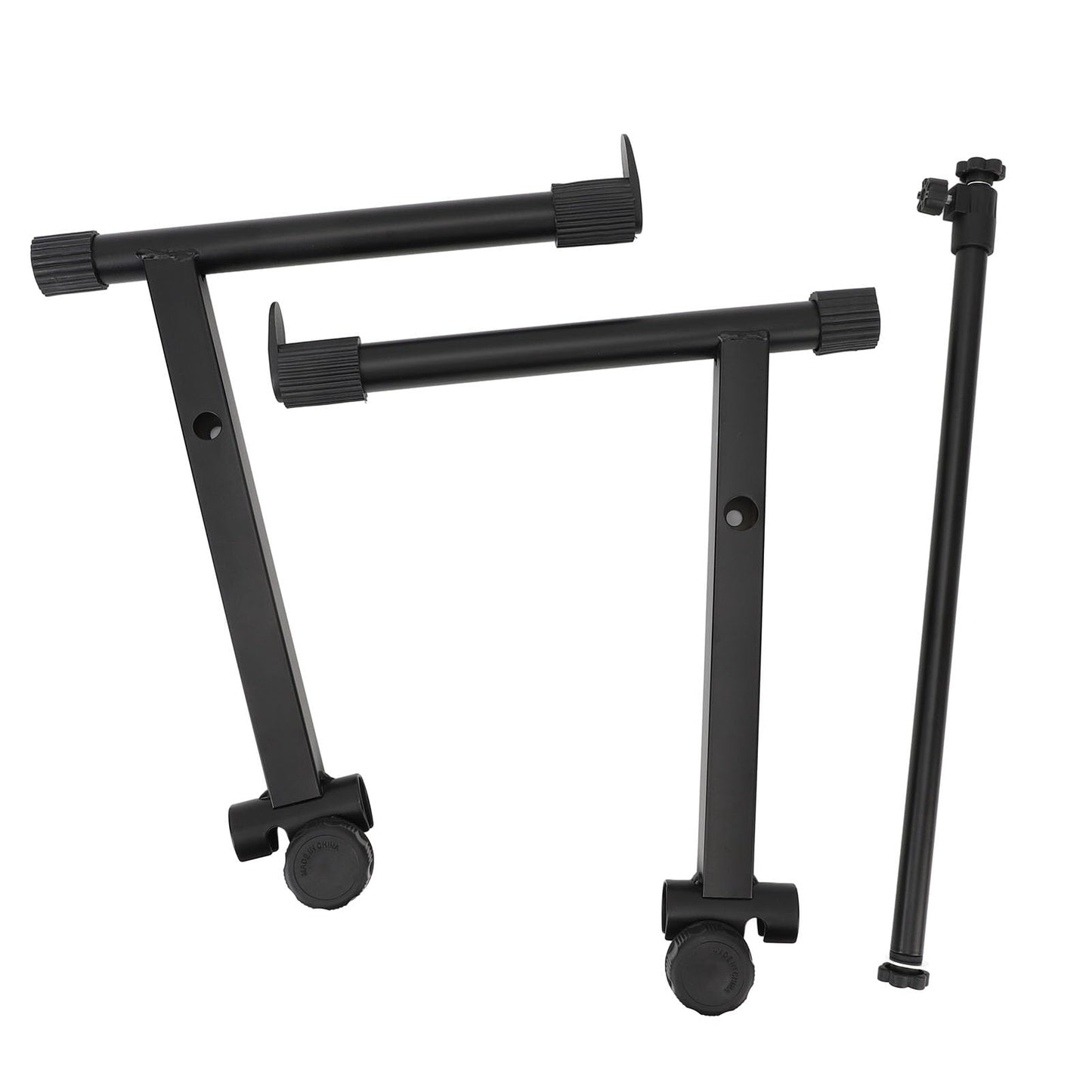 Keyboard Piano Stand , Adjustable Electronic Piano Keyboard Second Tier Stand Adapter Rack Holder 42‑75cm Width Adjustment for PianosKeyboards, Mixers