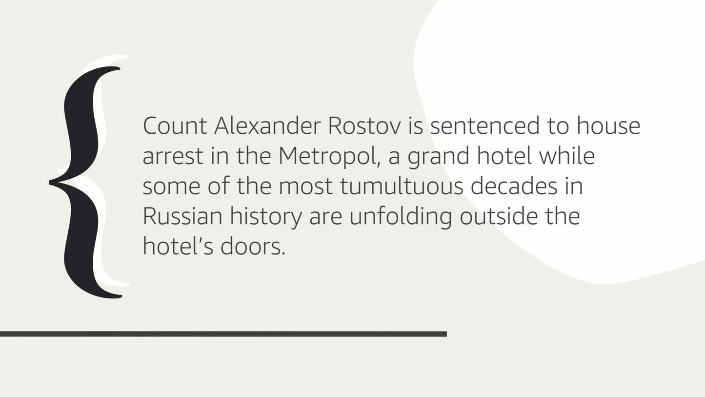 A Gentleman in Moscow: A Novel