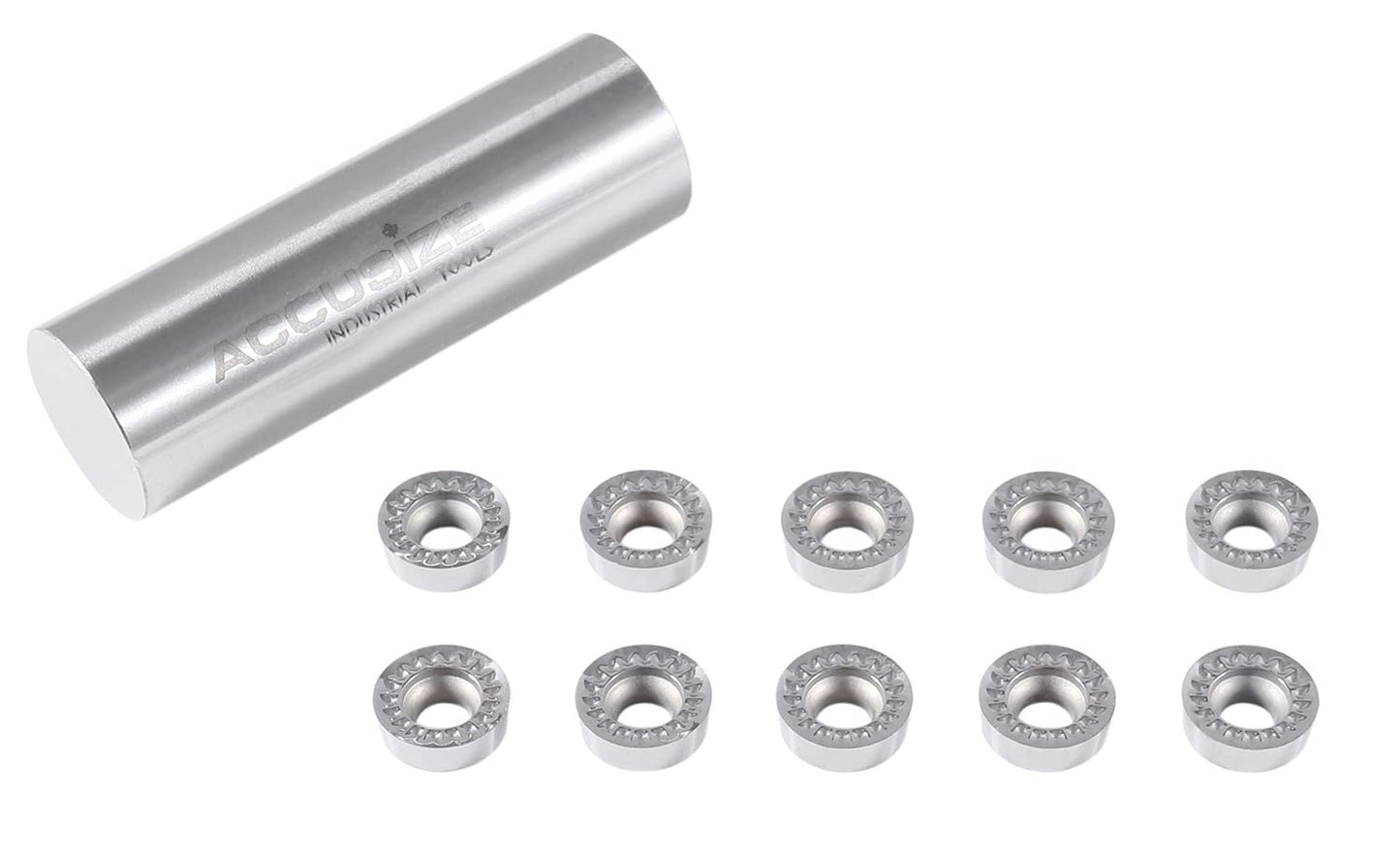Accusize Industrial Tools Rcgt320 Carbide Inserts Uncoated, 10 Pc, 2524-1010x10
