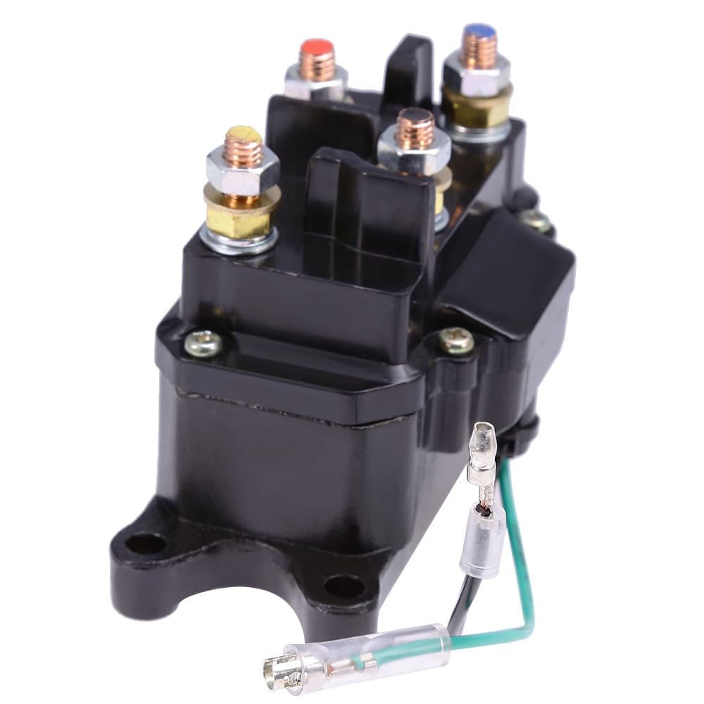 Anxingo 12V 250A ATV Winch Solenoid Relay Contactor for WARN A2000 A2500 U2500 RT15 RT25 RT30 XT15 XT25 XT30 RT40 XT40 for KFI ST17 S2000 A2500 A3000 U4500 SE25 SE35 SE45 63070 62135