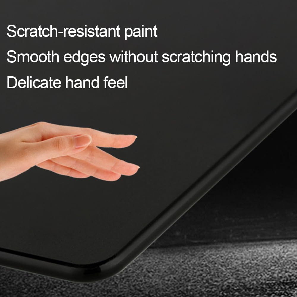 Docooler Photovoltaic Tempered Glass Gaming Mouse Pad, Non-Slip Base, Ultra-Smooth Surface for Precision Control, Water Resistant, 2 Sizes (M/L) for PC, Office & Esports (All Black)
