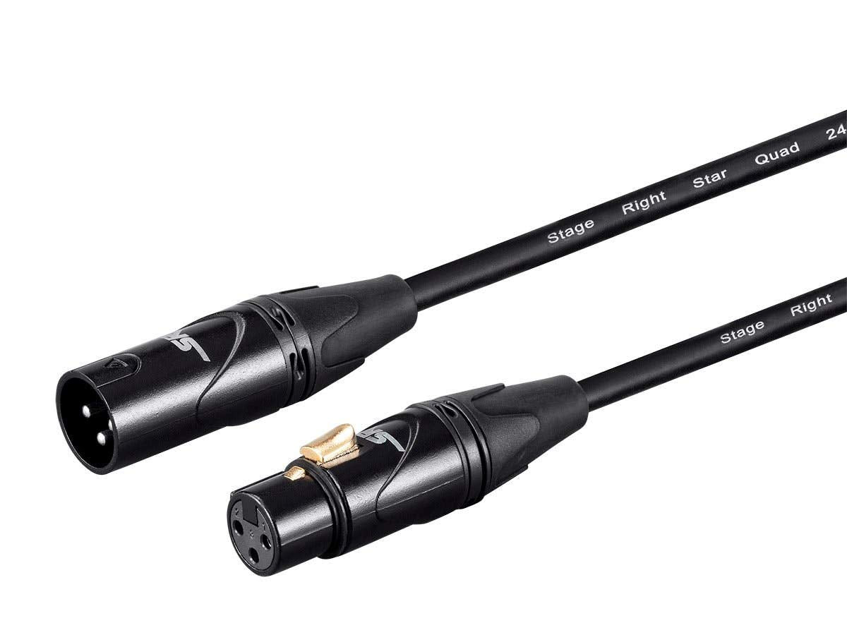 Monoprice Starquad XLR Microphone Cable - 35', Black
