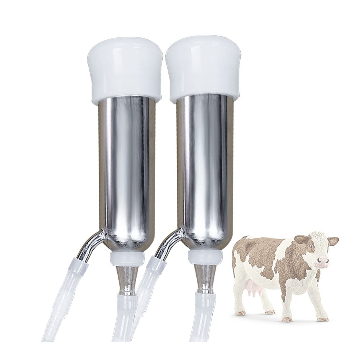 Hantop Milking Machine Accessory Double Head Teat Cup, Standard Size (φ25mm, for Cow)