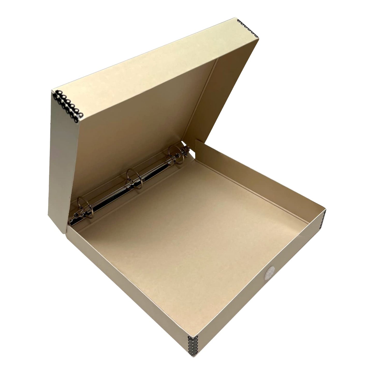 Lineco, Archival Tan 3-Ring Binder Preservation Album Box 12.25 x 11.25 x 2 Inch. Unique Design to Store, Preserve, Organize Photos, Art, Photography, Crafts Acid-Free