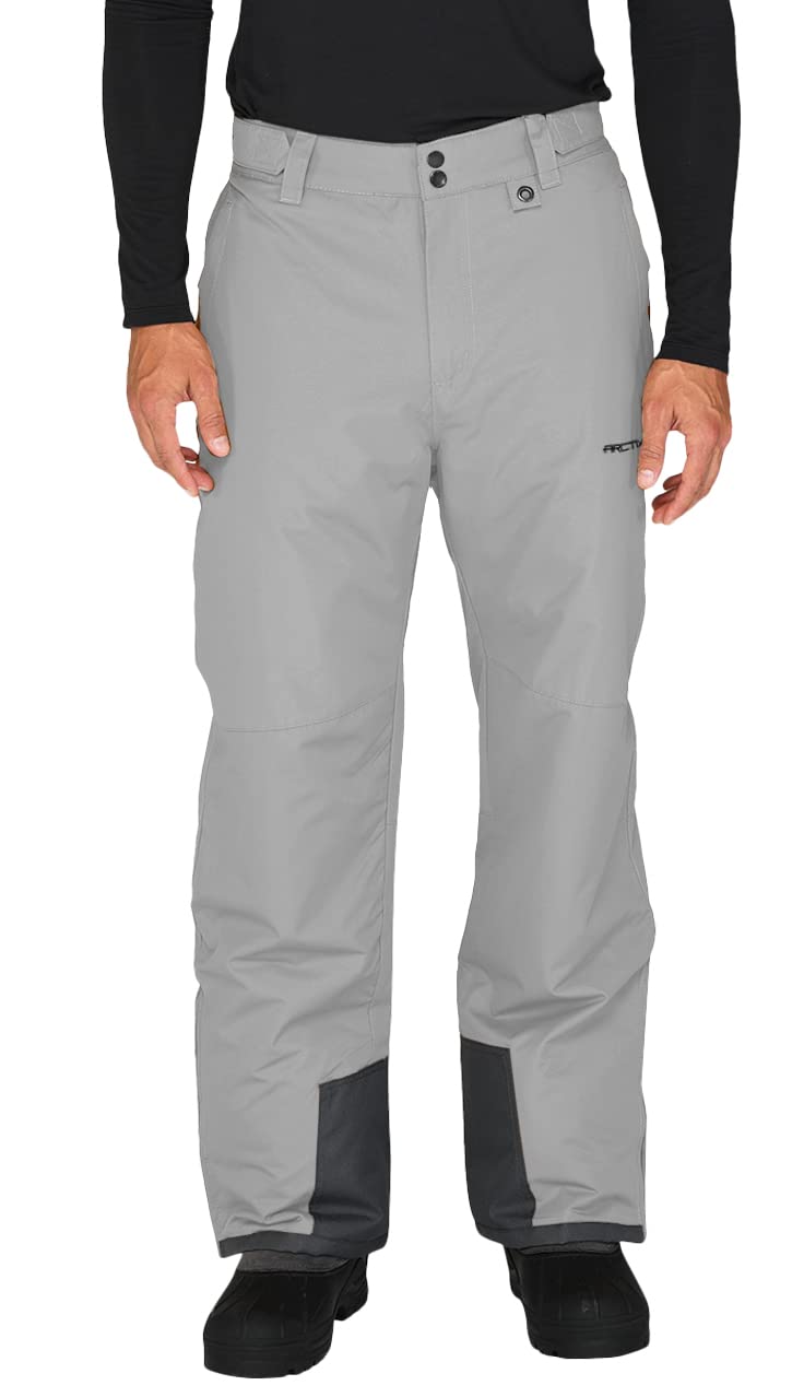ARCTIX Men's Essential Snow Pants, Quiet Grey, Large/30 Inseam